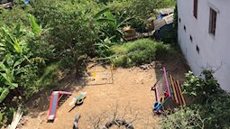 Mẹ Việt xây riêng cho con một sân chơi vận động tại nhà để con quên đi chiếc ipad