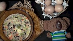 #Bữa xế cho bé: Trứng hấp tôm phô mai thơm lừng, bổ dưỡng giúp bé yêu thích mê