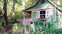 Những ngôi nhà nhỏ trong vườn khiến bạn như được lạc vào thế giới cổ tích
