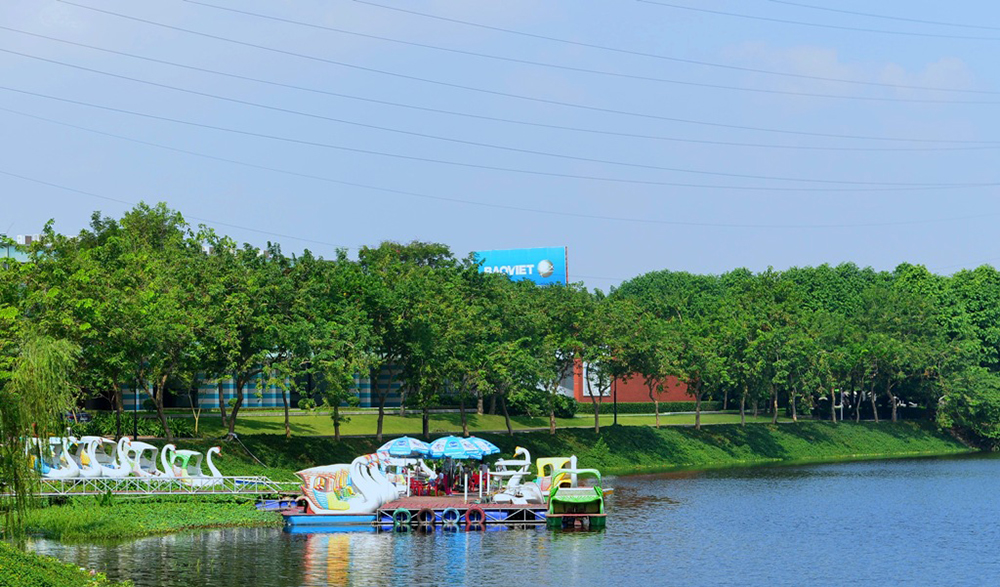 Công viên Yên Sở là điểm đến mới cho các gia đình