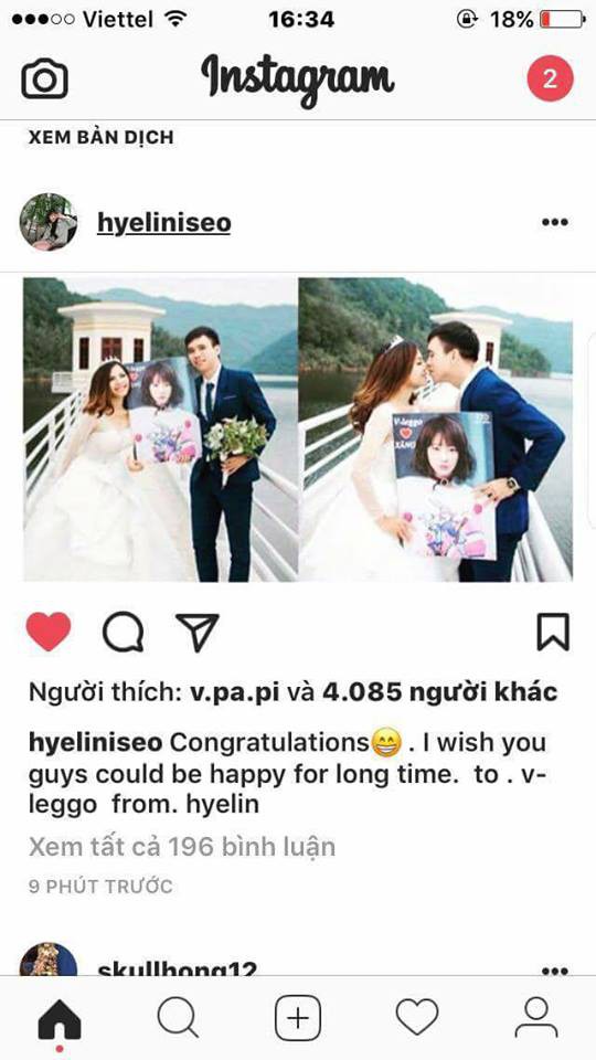 Yêu nhau nhờ cùng sở thích nghe KPop, cặp đôi bất ngờ nổi tiếng vì được sao Hàn đăng ảnh cưới - Ảnh 1.