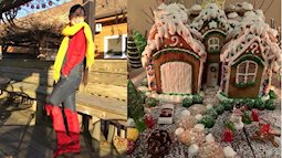 Mẹ Việt ở Mỹ khoe “Ngôi nhà Noel” làm từ bánh quy chất phát ngất