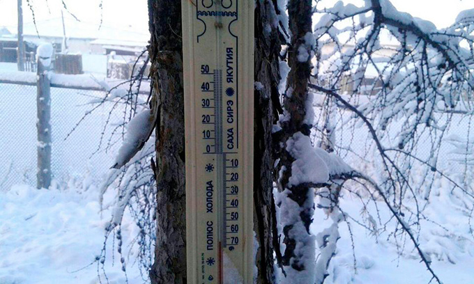 Ngôi làng lạnh -62 độ, khiến nhiệt kế bị vỡ