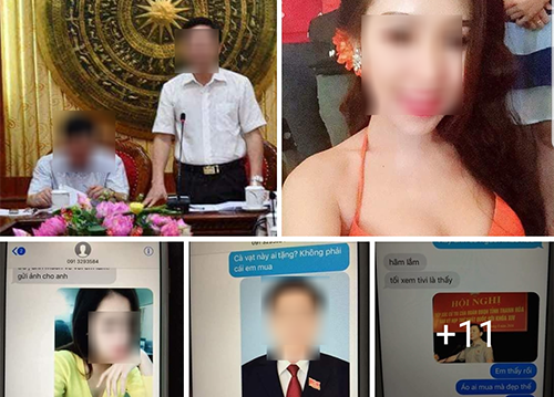  Tài khoản mạng xã hội đăng ảnh cá nhân chị Trang và tin nhắn kèm nội dung nhạy cảm về một lãnh đạo tỉnh. Ảnh chụp màn hình. 