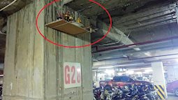Hốt hoảng phát hiện bàn thờ dưới hầm chứa đầy ô tô, xe máy trong tòa chung cư cao 25 tầng tại Hà Nội