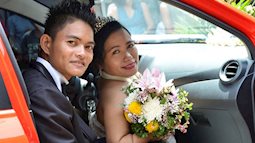 Cặp đôi chú rể cao gấp đôi cô dâu ở Philippines