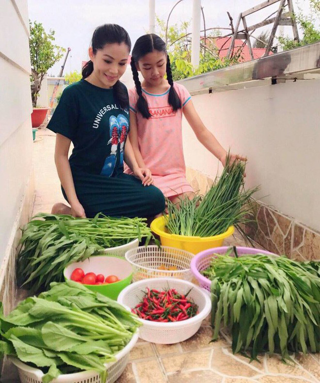 Gia đình vợ chồng MC Quyền Linh có ngôi biệt thự đẹp và có cả khu vực trồng rau trái.