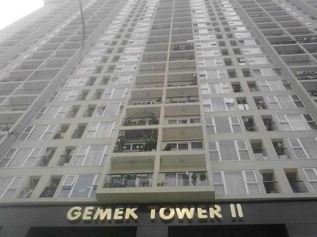Tòa nhà Gemek Tower II nơi xảy ra sự việc