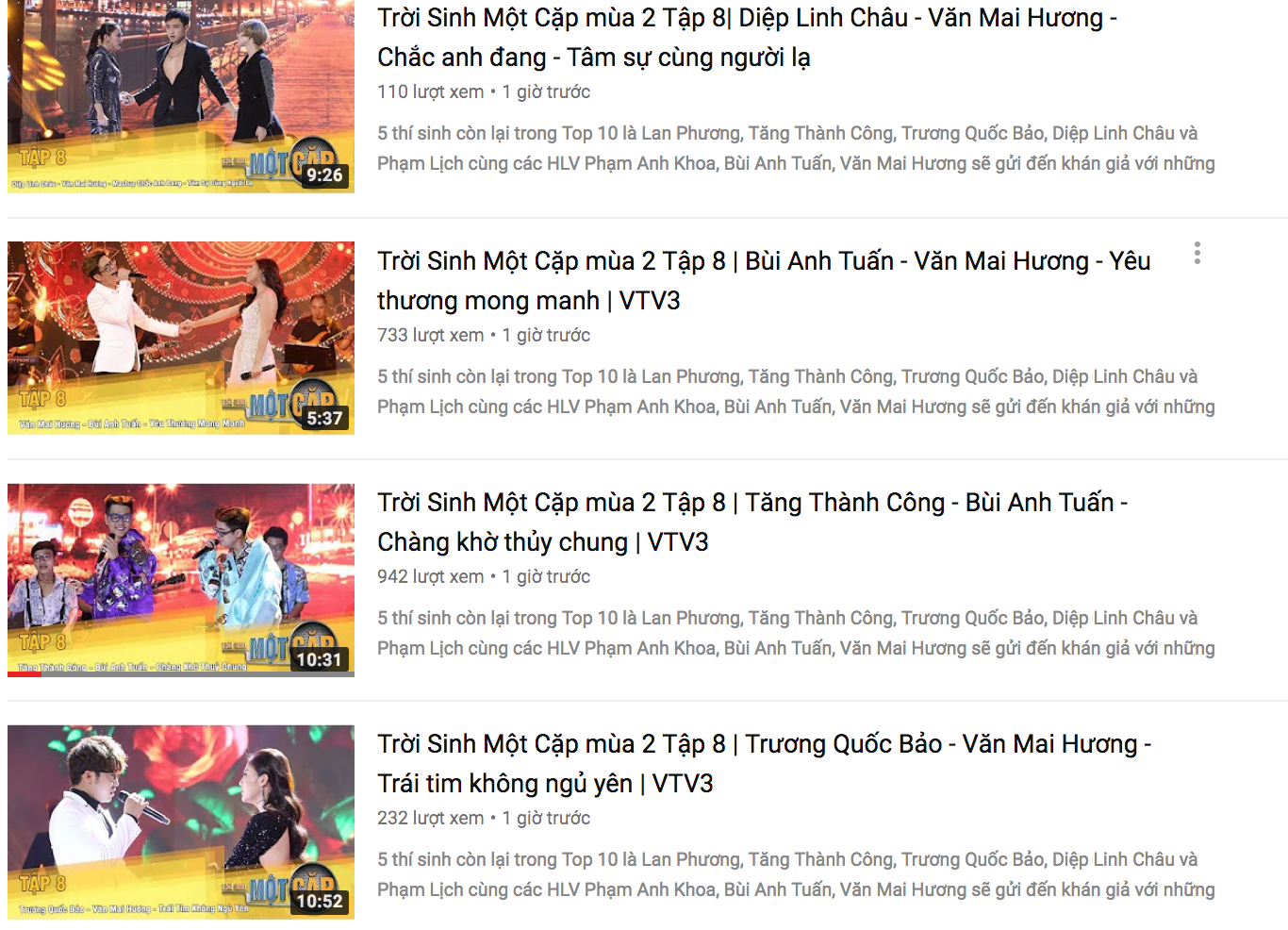 Trên YouTube hay fanpage chương trình không có bóng dáng Lan Phương và Phạm Lịch.