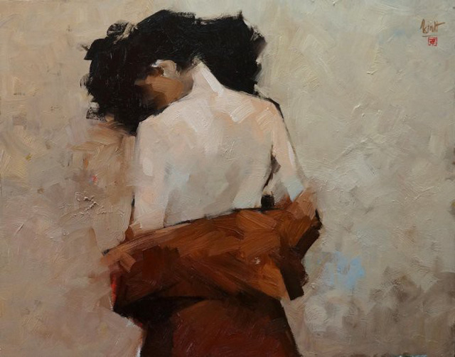 Một trong những bức tranh khỏa thân của họa sĩ Nguyễn Thanh Bình