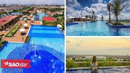 'Lạc trôi' ở bể bơi vô cực trên cao rộng 7000 m2 giữa lòng Hà Nội ngày hè