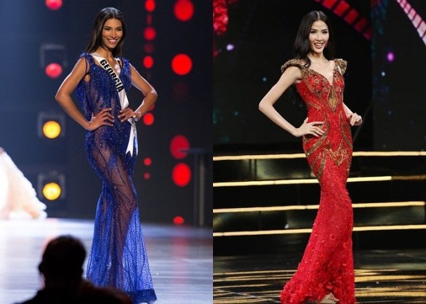 Khi những hình ảnh của Marianny Egurrola - Hoa hậu tiểu bang Georgia xuất hiện tại Miss USA, cư dân mạng đã nhanh chóng tìm ra nhiều nét tương đồng giữa cô và Á hậu Hoàn vũ Việt Nam - Hoàng Thùy.