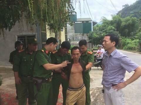 Nghi phạm Nguyễn duy Doanh bị bắt giữ.