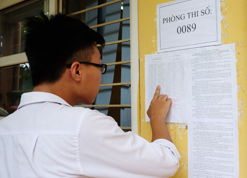 Đề thi THPT quốc gia được in sao, bảo mật chặt chẽ. Ảnh thí sinh tham dự kỳ thi THPT quốc gia năm 2017: Quỳnh Trang.