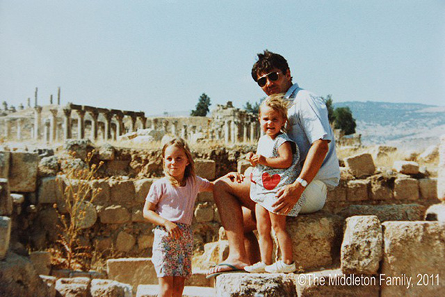 Công nương Kate cùng gia đình đã có thời gian gần 3 năm ở Jordan.