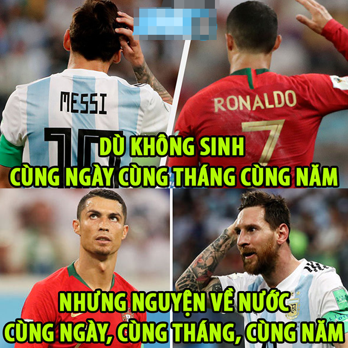 Lionel Messi và Cristiano Ronaldo đúng là anh em tốt của nhau.