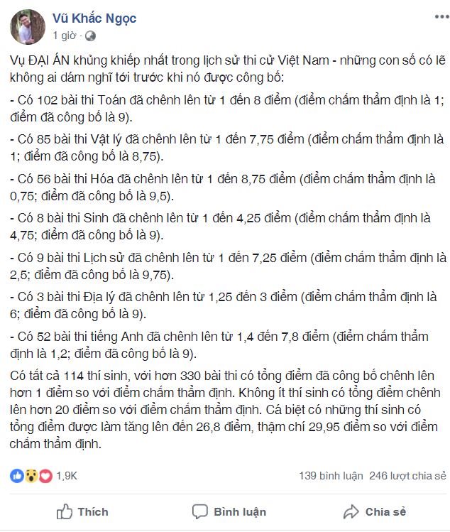 Phẫn nộ với sai phạm thi THPT quốc gia 2018 ở Hà Giang hình ảnh