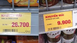 Nhìn bảng giá khuyến mãi trong siêu thị, mẹ nào đã gặp phải cảnh này?