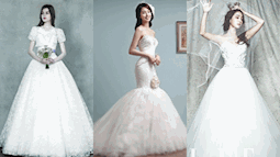 Muốn đẹp như cô dâu Hàn Quốc, cô gái Việt hãy diện váy sang chảnh như này nhé!