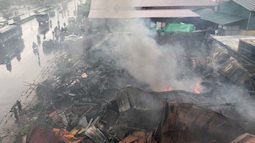 Chợ Gạo Hưng Yên lại bùng cháy dữ dội trở lại