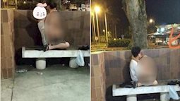 Cặp đôi “mây mưa” trên ghế đã công cộng và cái chỉ tay thách thức người chụp ảnh khiến dân mạng phẫn nộ 