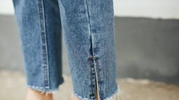 Jeans xẻ ống một bên - Hot trend chứ không phải hàng lỗi đâu nhé!
