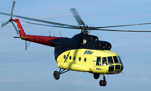 Một trực thăng Mi-8 của hãng hàng không Utair. Ảnh: Planespotters