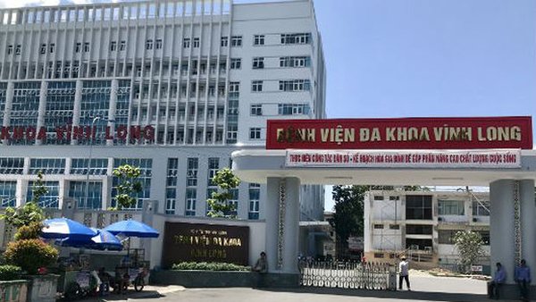 Bệnh viện đa khoa tỉnh Vĩnh Long, nơi thiếu úy Đạt được đưa vào cấp cứu lúc ban đầu. Ảnh: Vietnamnet.