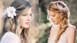 5 kiểu tóc đẹp như công chúa cho cô dâu tổ chức tiệc cưới ngoài trời
