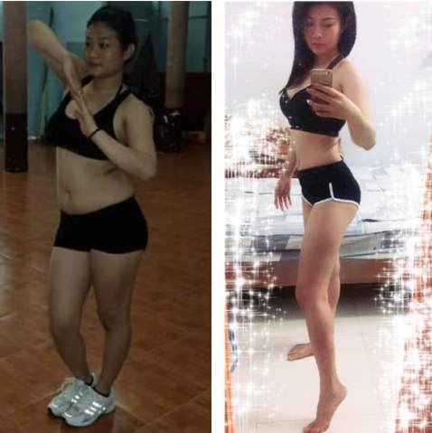 Cẩm Vân giảm 18 kg sau nhiều năm khổ luyện. 