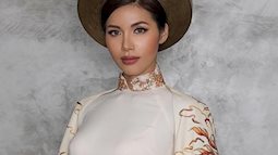 Ngắm bộ ảnh Minh Tú mặc quốc phục "con rồng cháu tiên" dự thi Hoa hậu Siêu quốc gia 2018