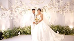 Liên tiếp hôn chồng ở tiệc cưới, Hoa hậu Đại dương Đặng Thu Thảo đốn tim cộng đồng mạng