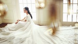Ghen tỵ với mẫu váy cưới xa hoa của á hậu Thanh Tú trong hôn lễ sắp tới tại Hà Nội