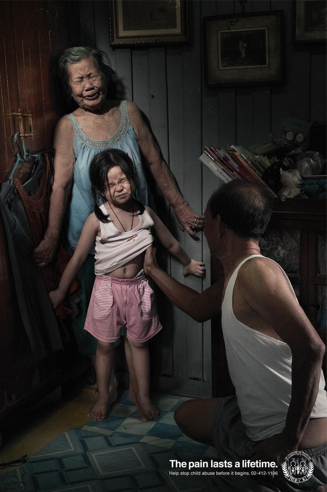 Nỗi đau theo suốt một đời - bộ ảnh phòng chống lạm dụng trẻ em từng gây chấn động MXH Thái Lan - Ảnh 3.