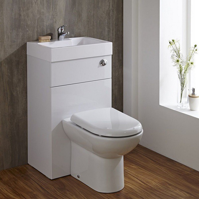 Gợi ý các thiết kế bồn cầu ăn gian diện tích cho những người sở hữu một căn phòng tắm chật hẹp - Ảnh 1.