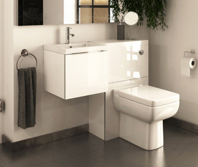 Gợi ý các thiết kế bồn cầu ăn gian diện tích cho những người sở hữu một căn phòng tắm chật hẹp - Ảnh 3.