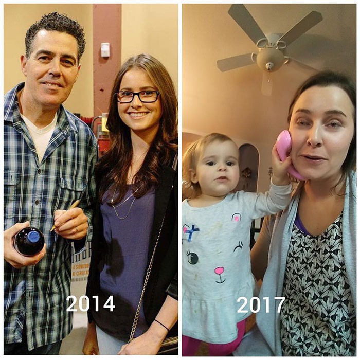 Hình ảnh trước và sau khi làm cha mẹ của các 