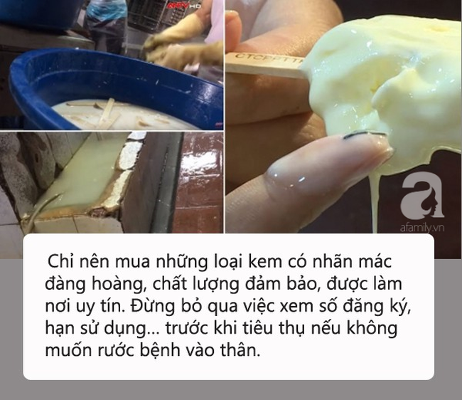 Kinh hãi quy trình sản xuất kem 