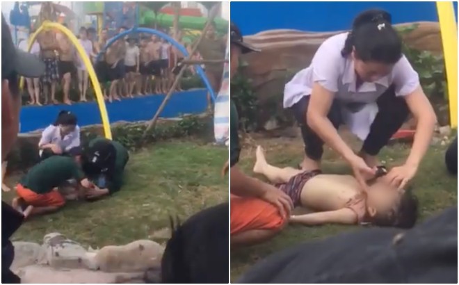 Bé trai 3 tuổi bị đuối nước tại Công viên nước Thanh Hà đã tử vong - Ảnh 1.