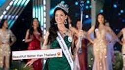 Tân Hoa hậu Lương Thùy Linh được dân mạng quốc tế hết lời khen ngợi nhan sắc, nhận xét xinh hơn cả Miss Thái Lan