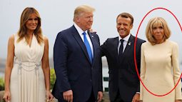 Đọ sắc cùng Đệ nhất phu nhân Mỹ, vợ Tổng thống Pháp tự tin rạng ngời, không hề bị lép vế nhờ chi tiết tinh tế này