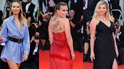 Thảm đỏ LHP Venice ngày 2: Scarlett Johansson không còn trẻ đẹp nhưng vẫn vô cùng hấp dẫn, đọ dáng bên mỹ nhân 'siêu vòng 1' Kate Upton