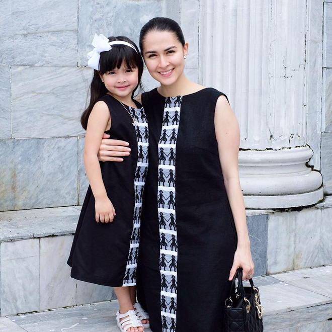 Mỹ nhân đẹp nhất Philippines khoe ảnh diện đồ đôi với con gái, nhan sắc và vẻ đáng yêu của bé Zia lấn át cả mẹ - Ảnh 1.