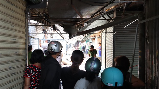 Hình ảnh chợ Bình Long sau khi bị 