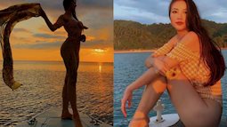Phương Khánh diện bikini khoe đường cong nuột nà trước ngày trao lại vương miện Hoa hậu Trái đất