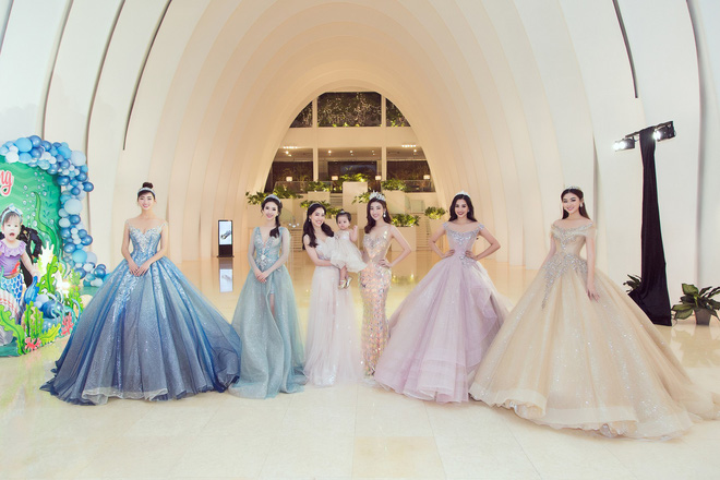 Khoảnh khắc xinh đẹp: Dàn Hoa hậu, Á hậu đình đám Vbiz đọ sắc, hoá Cinderella lộng lẫy như bước ra từ cổ tích - Ảnh 2.