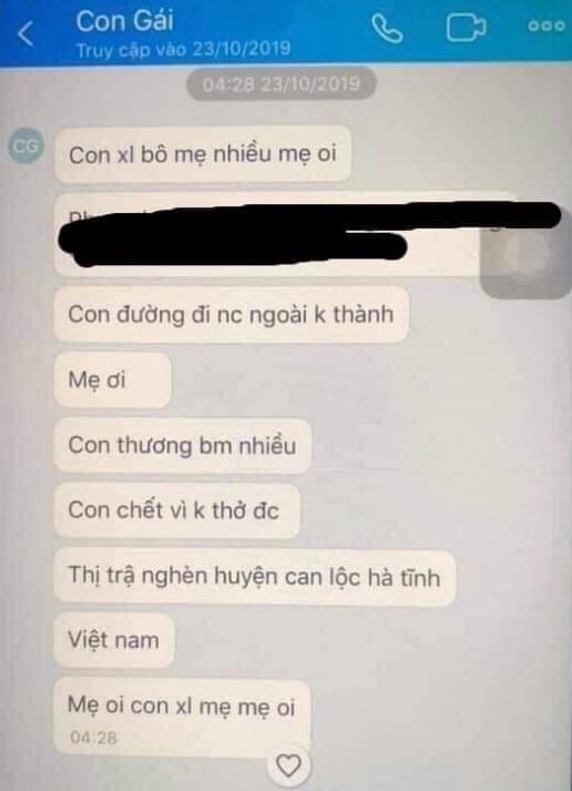 Cô gái để lại tin nhắn 