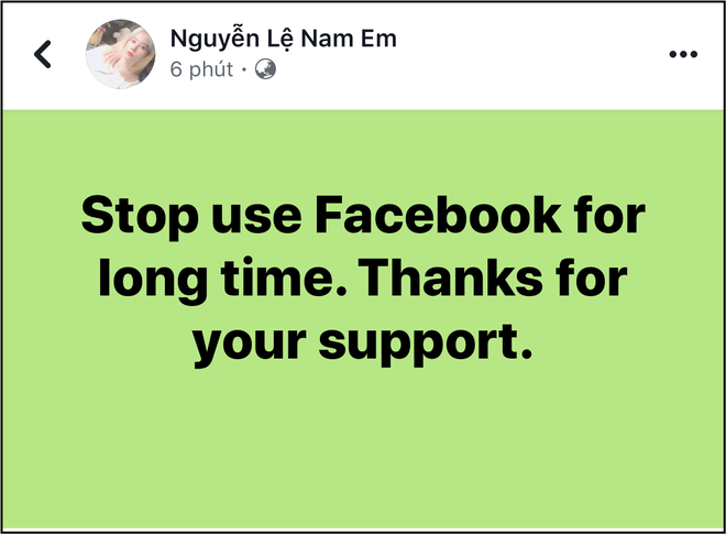 Nam Em bất ngờ tuyên bố sẽ dừng dùng Facebook một thời gian, chuyện gì đây? - Ảnh 1.