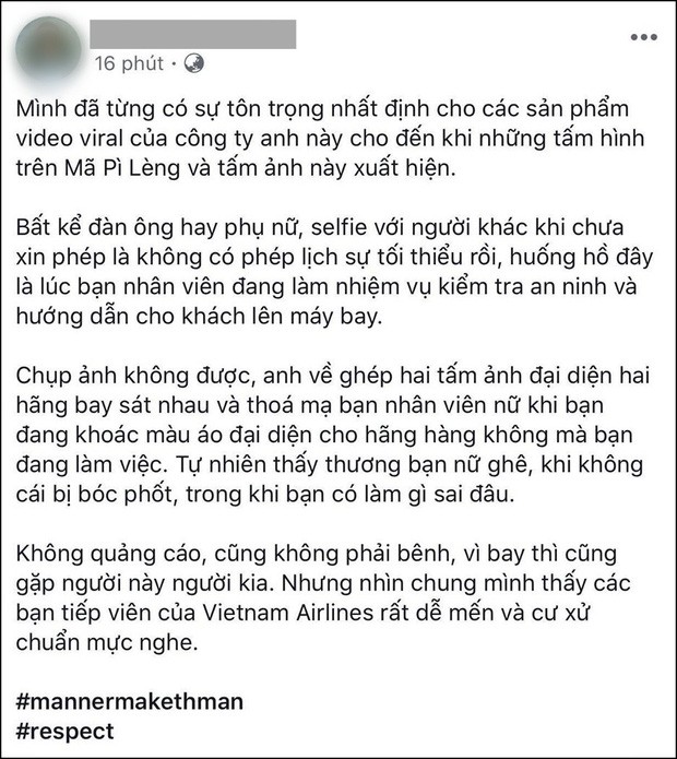 Hiếu Orion tiếp tục bị chỉ trích gay gắt vì so sánh thái độ của 2 nữ tiếp viên hàng không khi chụp ảnh cùng - Ảnh 3.