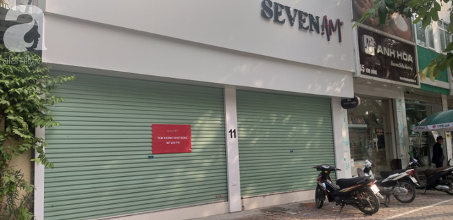 Seven.Am trên đường Kim Đồng, quận Hoàng Mai cũng đóng cửa từ nhiều ngày nay